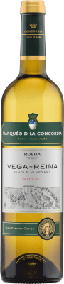 7,95 € Kostenloser Versand | Weißwein Hacienda Zorita Vega Reina Jung D.O. Rueda Kastilien und León Spanien Verdejo Flasche 75 cl