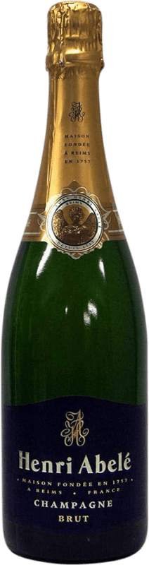 53,95 € Kostenloser Versand | Weißer Sekt Henri Abelé Brut — Herb A.O.C. Champagne Champagner Frankreich Pinot Noir — Spätburgunder, Chardonnay, Pinot Meunier — Schwarzriesling Flasche 75 cl