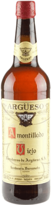 34,95 € Бесплатная доставка | Крепленое вино Herederos de Argüeso Viejo Amontillado D.O. Jerez-Xérès-Sherry Andalucía y Extremadura Испания Palomino Fino бутылка 75 cl