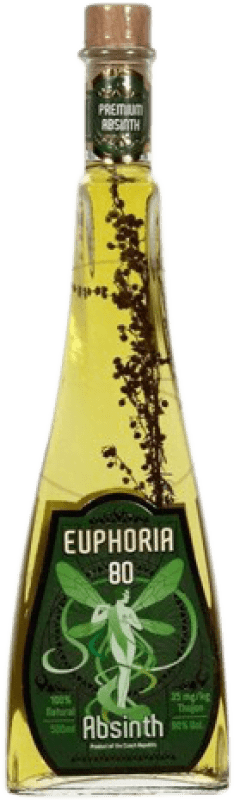 31,95 € Envío gratis | Absenta Hill's Euphoria 80º República Checa Botella Medium 50 cl