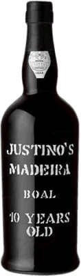 46,95 € Spedizione Gratuita | Vino fortificato Justino's Madeira I.G. Madeira Portogallo Boal 10 Anni Bottiglia 75 cl