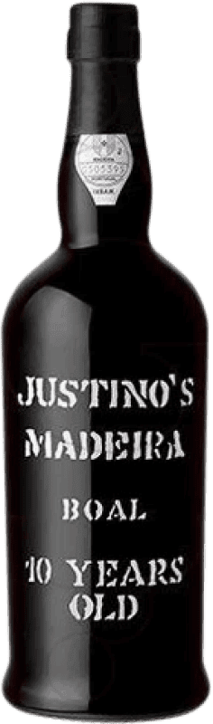 46,95 € Бесплатная доставка | Креплёное вино Justino's Madeira I.G. Madeira Португалия Boal 10 Лет бутылка 75 cl