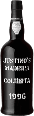 58,95 € Kostenloser Versand | Verstärkter Wein Justino's Madeira Colheita 1996 I.G. Madeira Portugal Negramoll Flasche 75 cl