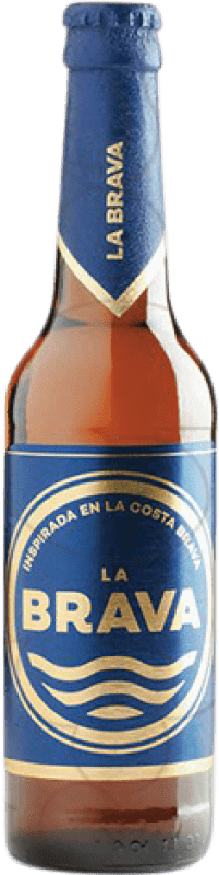 1,95 € Envio grátis | Cerveja La Brava Espanha Garrafinha Terço 33 cl