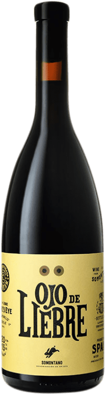 7,95 € Envío gratis | Vino tinto Vinos Divertidos Ojo de Liebre D.O. Somontano Aragón España Tempranillo, Garnacha Botella 75 cl