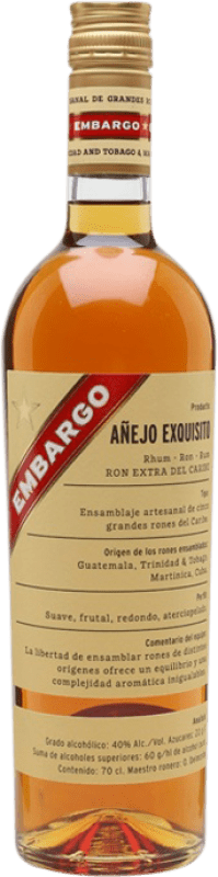 28,95 € Envoi gratuit | Rhum Les Bienheureux Embargo Exquisito XA Extra Añejo — Extra Vieux France Bouteille 70 cl