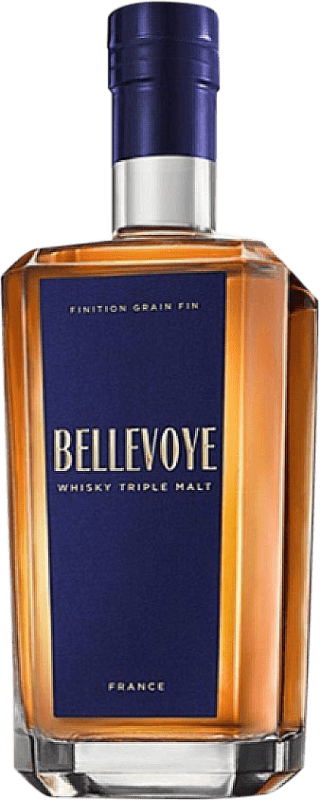 54,95 € Envío gratis | Whisky Single Malt Les Bienheureux Bellevoye Bleu Francia Botella 70 cl