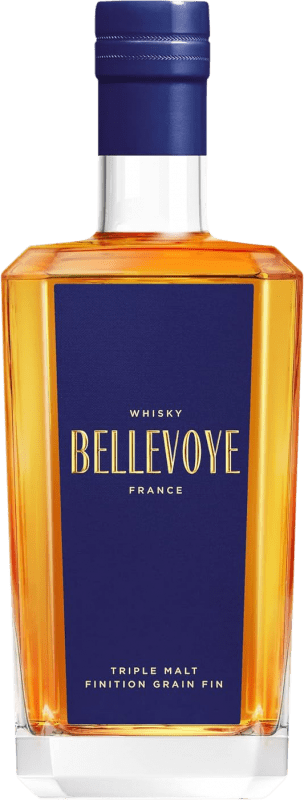 69,95 € Envio grátis | Whisky Single Malt Les Bienheureux Bellevoye Noir Triple Malt Edition Tourbée França Garrafa 70 cl