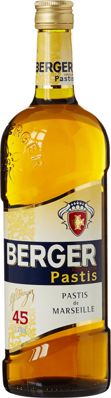 16,95 € Envio grátis | Pastis Marie Brizard Berger França Garrafa 1 L