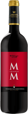 2,95 € Free Shipping | Red wine Marqués de La Concordia MM Aged D.O. Catalunya Catalonia Spain Tempranillo, Merlot, Cabernet Sauvignon Bottle 75 cl