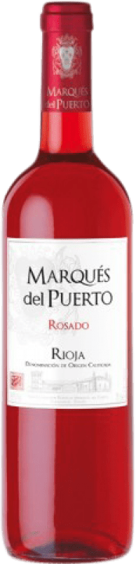 4,95 € Бесплатная доставка | Розовое вино Marqués del Puerto Молодой D.O.Ca. Rioja Ла-Риоха Испания Tempranillo, Grenache бутылка 75 cl