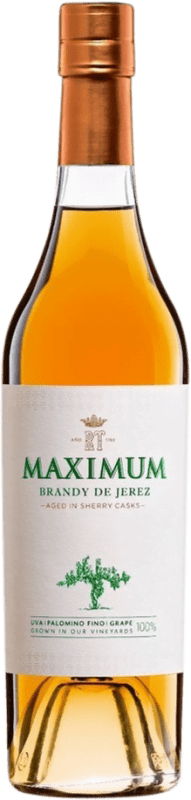 44,95 € Spedizione Gratuita | Brandy Marqués del Real Tesoro Maximum Spagna Bottiglia Medium 50 cl
