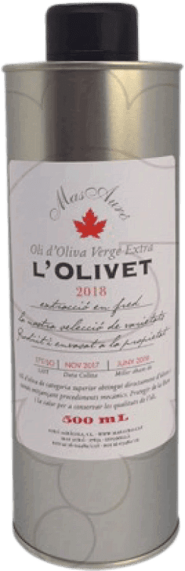 19,95 € 送料無料 | オリーブオイル Mas Auró L'Olivet EVOO エキストラバージン スペイン 缶 50 cl
