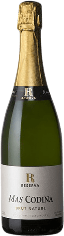 9,95 € Envio grátis | Espumante branco Mas Codina Brut Nature Reserva D.O. Cava Catalunha Espanha Pinot Preto, Macabeo, Xarel·lo, Chardonnay Garrafa 75 cl