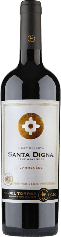 12,95 € Envoi gratuit | Vin Rouge Miguel Torres Santa Digna I.G. Valle Central Vallée centrale Chili Carmenère Bouteille 75 cl