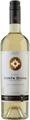 13,95 € Envoi gratuit | Vin blanc Miguel Torres Sta. Digna Xile Jeune I.G. Valle Central Vallée centrale Chili Sauvignon Blanc Bouteille 75 cl