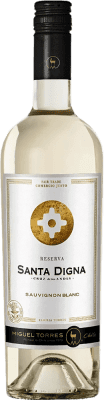 10,95 € Бесплатная доставка | Белое вино Miguel Torres Santa Digna I.G. Valle Central Центральная долина Чили Sauvignon — Совиньон 75 cl