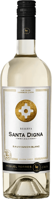 10,95 € Free Shipping | White Wine Miguel Torres Santa Digna I.G. Valle Central Central Valley Chile Sauvignon Bottle 75 cl