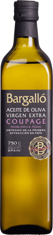 15,95 € Envío gratis | Aceite de Oliva Bargalló Virgen Extra Coupage España Botella 75 cl