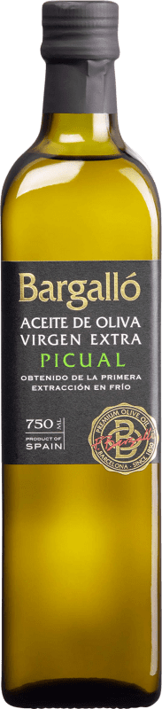14,95 € Envío gratis | Aceite de Oliva Bargalló Virgen Extra España Picual Botella 75 cl