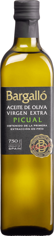 15,95 € Envío gratis | Aceite de Oliva Bargalló Virgen Extra España Picual Botella 75 cl