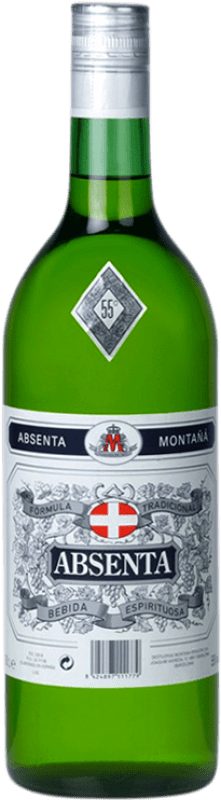 34,95 € Envío gratis | Absenta Montaña España Botella 1 L