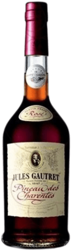 13,95 € Envío gratis | Licores Jules Gautret Pineau des Charentes Rosé Francia Botella 75 cl