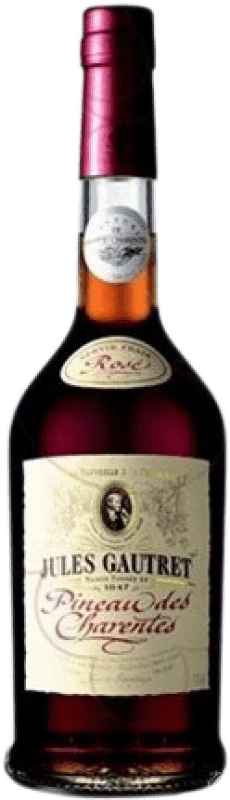 13,95 € Envío gratis | Licores Jules Gautret Rosé A.O.C. Pineau des Charentes Francia Botella 75 cl