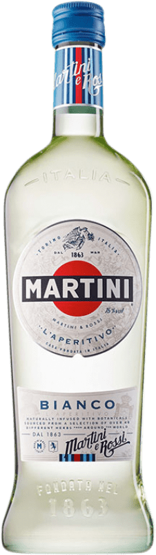12,95 € Envio grátis | Vermute Martini Bianco Itália Garrafa 1 L