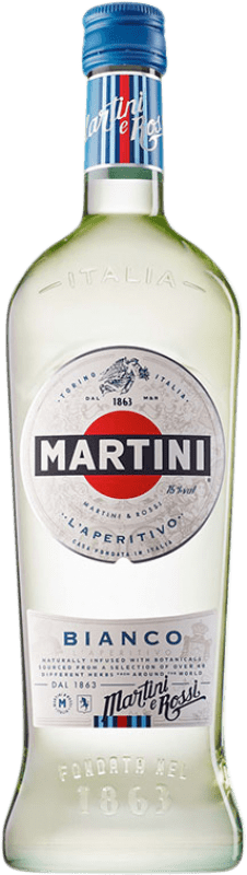 10,95 € Envio grátis | Vermute Martini Bianco Itália Garrafa 1 L