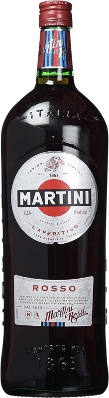 16,95 € Envío gratis | Vermut Martini Rosso Italia Botella Magnum 1,5 L