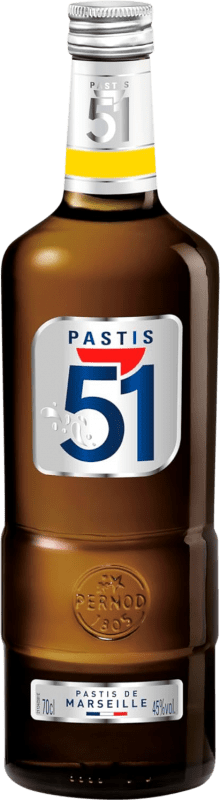 19,95 € Envio grátis | Aperitivo Pastis Pernod Ricard 51 Escarchado França Garrafa 70 cl