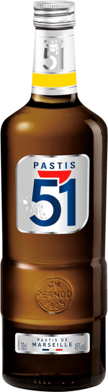 19,95 € Spedizione Gratuita | Pastis Pernod Ricard 51 Escarchado Francia Bottiglia 70 cl