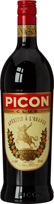 19,95 € Envío gratis | Licores Amer Picon Club Francia Botella 1 L