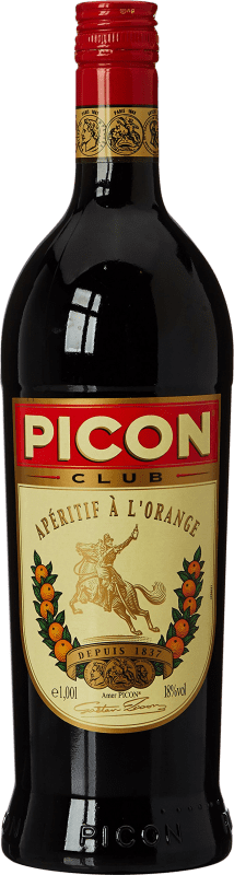 19,95 € Envio grátis | Licores Amer Picon Club França Garrafa 1 L