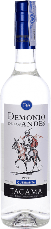 26,95 € Envio grátis | Aguardente Pisco Tacama Demonio de los Andes Quebranta Peru Garrafa 70 cl