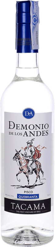 26,95 € Envio grátis | Pisco Tacama Demonio de los Andes Quebranta Peru Garrafa 70 cl