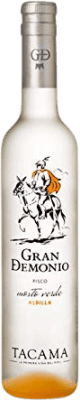 51,95 € Envio grátis | Pisco Tacama Gran Demonio Peru Garrafa Medium 50 cl