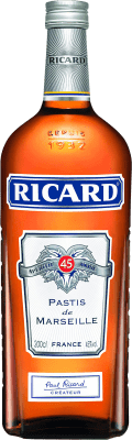 44,95 € Envio grátis | Aperitivo Pastis Pernod Ricard França Garrafa Especial 2 L