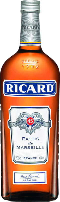 41,95 € Spedizione Gratuita | Pastis Pernod Ricard Francia Bottiglia Speciale 2 L