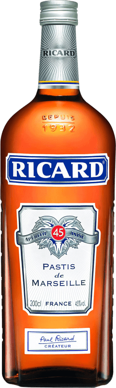 44,95 € Spedizione Gratuita | Pastis Pernod Ricard Francia Bottiglia Speciale 2 L Anís — Anice