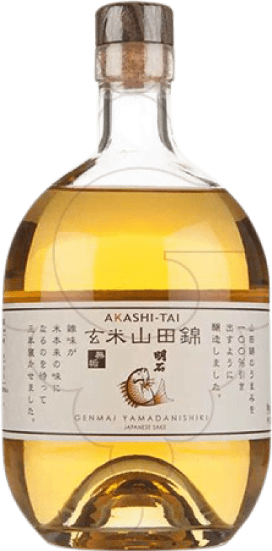 45,95 € Envio grátis | Sake Akashi-Tai Genmai Yamadan Japão 75 cl