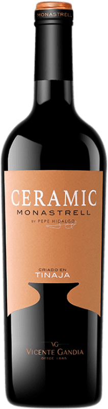 17,95 € Envoi gratuit | Vin Rouge Vicente Gandía Ceramic Porcelain — Porcelaine Céramique D.O. Valencia Communauté valencienne Espagne Monastrell Bouteille 75 cl
