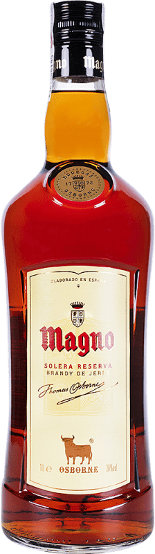 21,95 € Envio grátis | Brandy Conhaque Osborne Magno Espanha 1 L