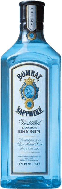 41,95 € Envio grátis | Gin Bombay Sapphire Reino Unido Garrafa Especial 1,75 L
