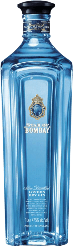 32,95 € Kostenloser Versand | Gin Bombay Sapphire Star Großbritannien Flasche 70 cl
