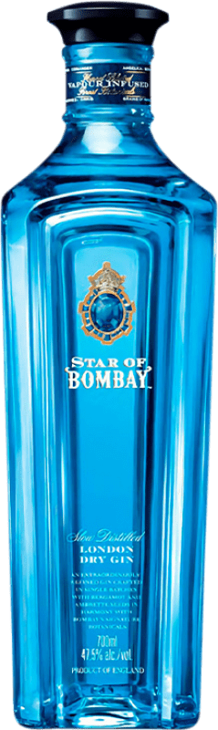 45,95 € Envio grátis | Gin Bombay Sapphire Star Reino Unido Garrafa 70 cl
