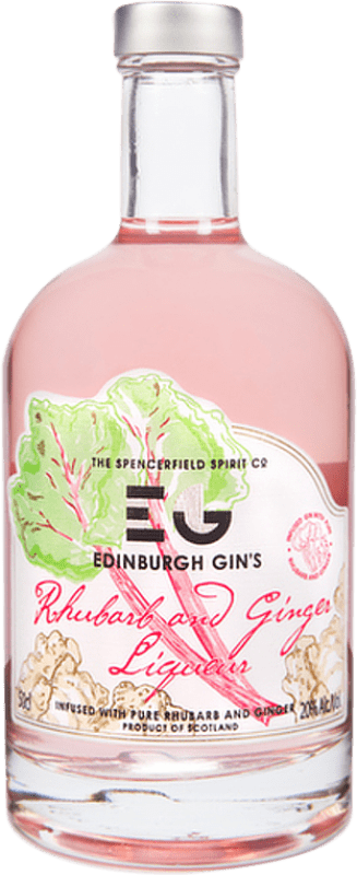 16,95 € 免费送货 | 金酒 Edinburgh Rhubarb & Ginger 英国 瓶子 Medium 50 cl