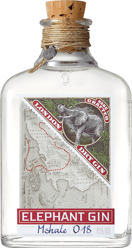 47,95 € Envio grátis | Genever Gin Elephant Alemanha Garrafa Medium 50 cl