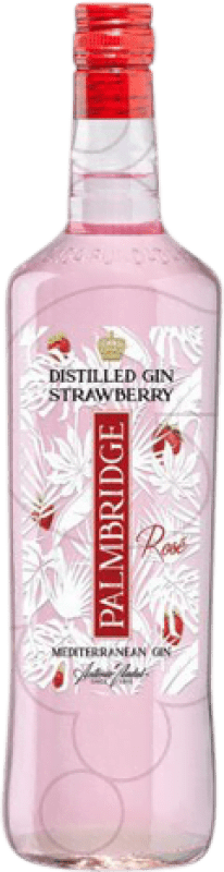 16,95 € Envio grátis | Gin Gin Palmbridge Strawberry Espanha Garrafa 1 L